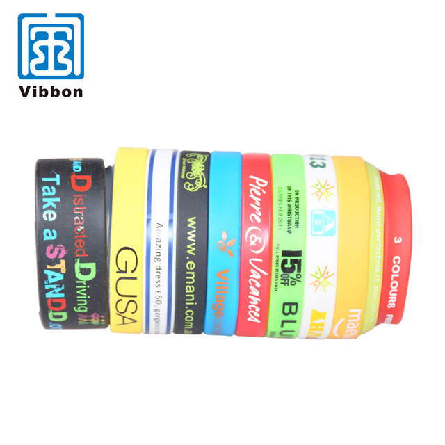 Custom silicon wrist band / rubber bracelet / custom silicone wristbands